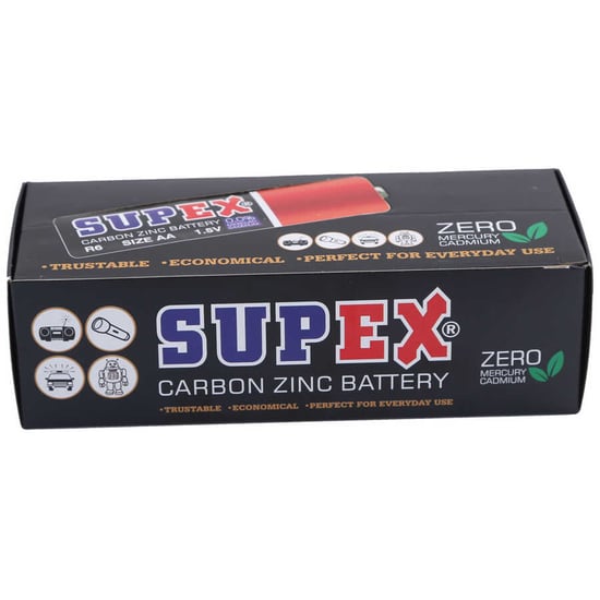 Supex R06/aa Çinko Karbon Kalem Pil 60 Lı Kutu