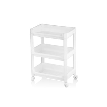 Urve Ur-3598 Rafty Geniş ( 3 Katlı ) ( Tekerlekli ) Sepet Organizer Düzenleyici ( Raf Ünitesi ) ( 352x220x480mm )