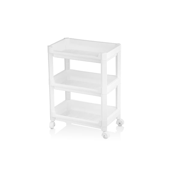 Urve Ur-3598 Rafty Geniş ( 3 Katlı ) ( Tekerlekli ) Sepet Organizer Düzenleyici ( Raf Ünitesi ) ( 352x220x480mm )