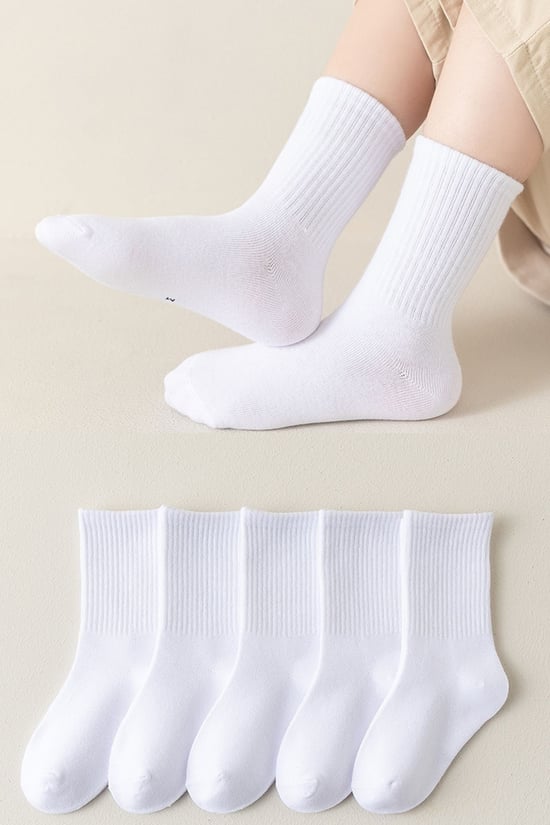 BGK Unisex Çocuk 5 Çift Kolej Çorap 2-3 Yaş