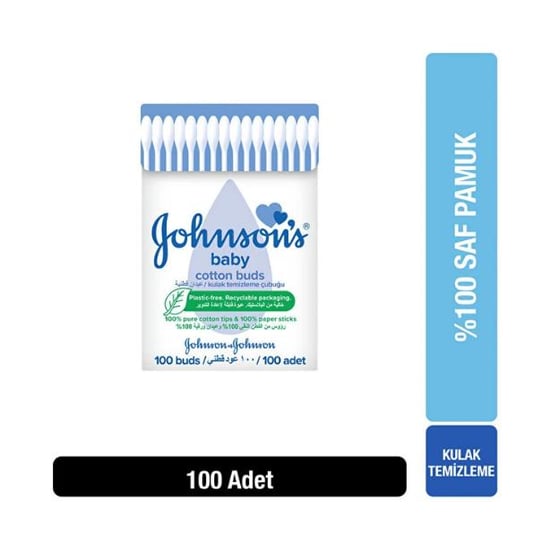 Johnsons Baby Cotton Buds Kulak Temizleme Çubuğu 100 Adet