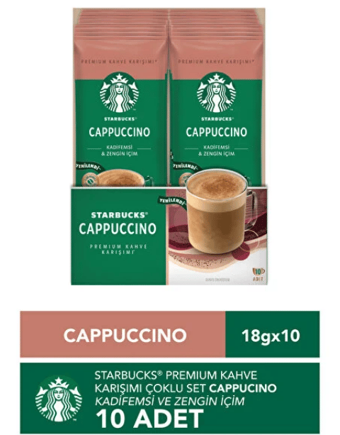 Starbucks Cappucino 18 Gr X 10 Adet