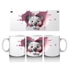 Pembe Duvarı Delen Sevimli Koala – Baskılı Kahve Kupası