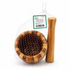Bella House K-0521 ( Ahşap Bambu & Çizgili ) Havan ( Sarımsak Dövecek ) ( Ç: 8cm--d: 7cm--y:10.5cm ) ( Fileli Ambalaj)