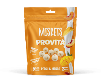 Miskets Provita Yoğurt Mango Şeftali Küp 55g (12’li Kutu)