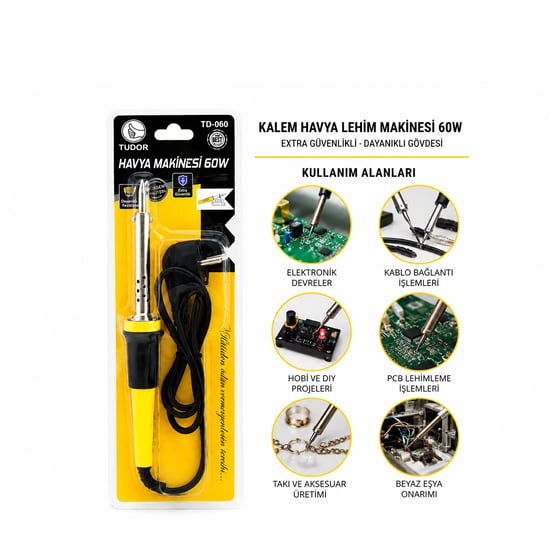 İnura Global Tudor Td-060 ( 60w ) Kalem Havya ( Lehim ) ( 220v)