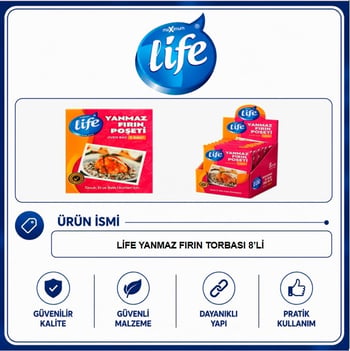 Life Yanmaz Fırın Torbası 8'Lİ