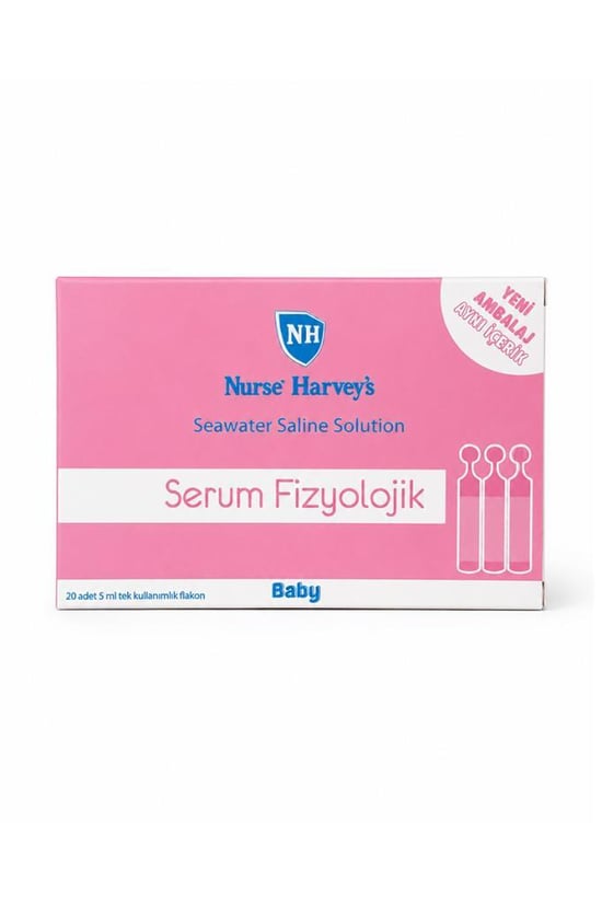 Nurse Harveys Gifrer Serum Fizyolojik Burun ve Göz Temizliği için 20 Adet 5 Ml Flakon