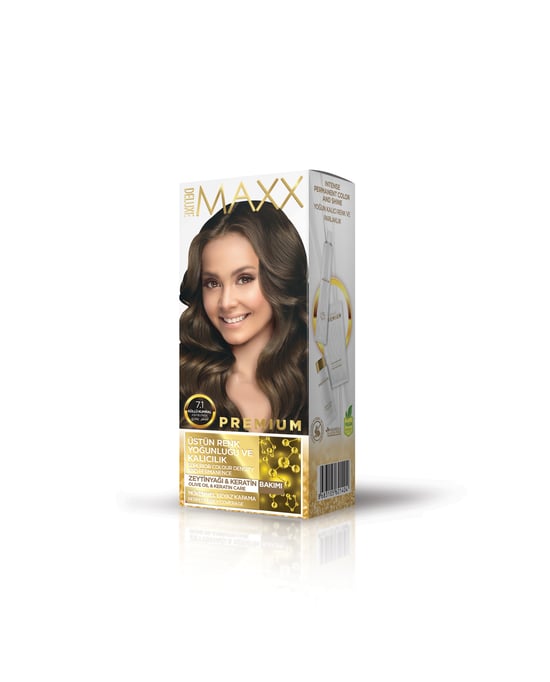 Maxx Deluxe Premium Yarı Kit Set Boya 7.1 Küllü Kumral