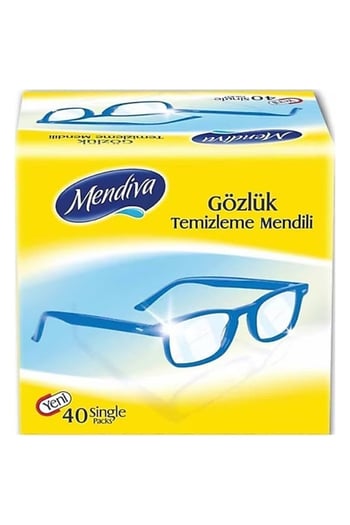 Mendiva Çok Amaçlı Gözlük Cam Ekran Kask Temizleme Mendili 10 Adet (40'lı)