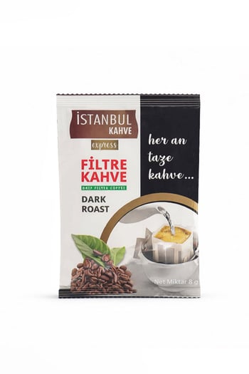 İstanbul Drip Filtre Kahve Dark Roast 8 gr x 20 Adet