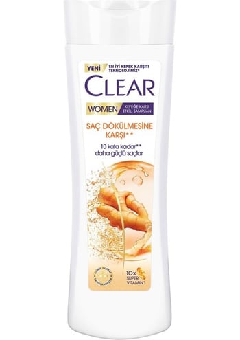 Clear Women Saç Dökülmesine Karşı Zencefil Özü Kepeğe Karşı Etkili Şampuan 350 Ml