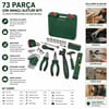 Bosch-1 600 A03 9hz ( 531 ) ( 73pcs ) Hırdavat Set ( Kurbağacık-kerpeten-papağan Pense-çekiç-cırcır Kol-tornavida-bits Uç-alyan Set-su Terazisi- Pense- Maket Bıçak & Yedek -şerit Metre-kalem)