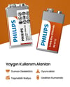 Philips Extra Zinc Chloride 9v Pil 6f22l1f/10