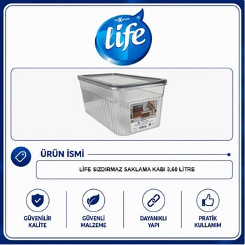 Life Sızdırmaz Saklama Kabı 3.60