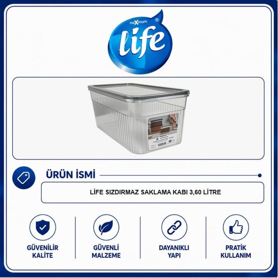 Life Sızdırmaz Saklama Kabı 3.60