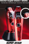 Hector Super Stock T Blade 11000 Devir Profosyonel Çizim Tıraş Makinesi Kırmızı