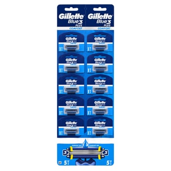 Gillette Blue 3 Tıraş Bıçağı 10'lu Kartela Comfort Plus