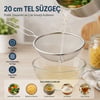 Enfa Enf-1294 ( 20cm ) Tel Süzgeç Metal Saplı Kulaklı