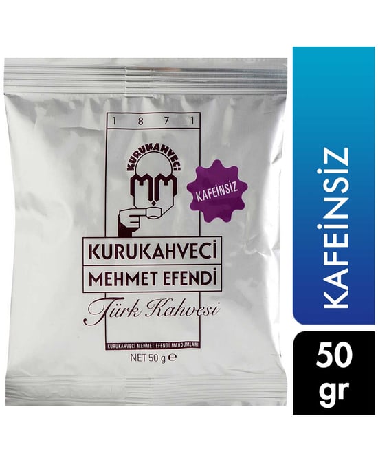 Kurukahveci Mehmet Efendi Kafeinsiz Türk Kahvesi 50 G
