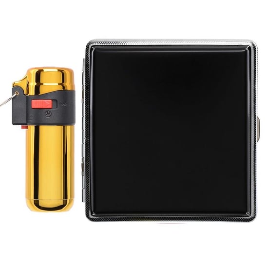 Atomic German Çakmak Tabaka Hediye Seti Siyah Gold