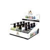 Alvetro Alv-06 ( Şeffaf Renkli Cam & D.dörten Şişe ) Sıvı Sabunluk ( 420ml ) ( Çizgili Cam )