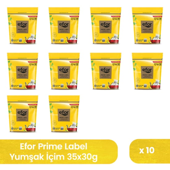 Efor Prime Label Jumbo Demlik Poşet Siyah Çay 30 gr x 35 Adet (1050 gr) – 10'lu Koli