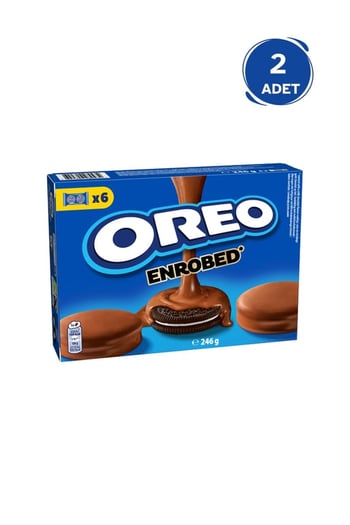 Oreo Sütlü Çikolata Kaplamalı Vanilyalı Bisküvi 246 gr - 2 Adet