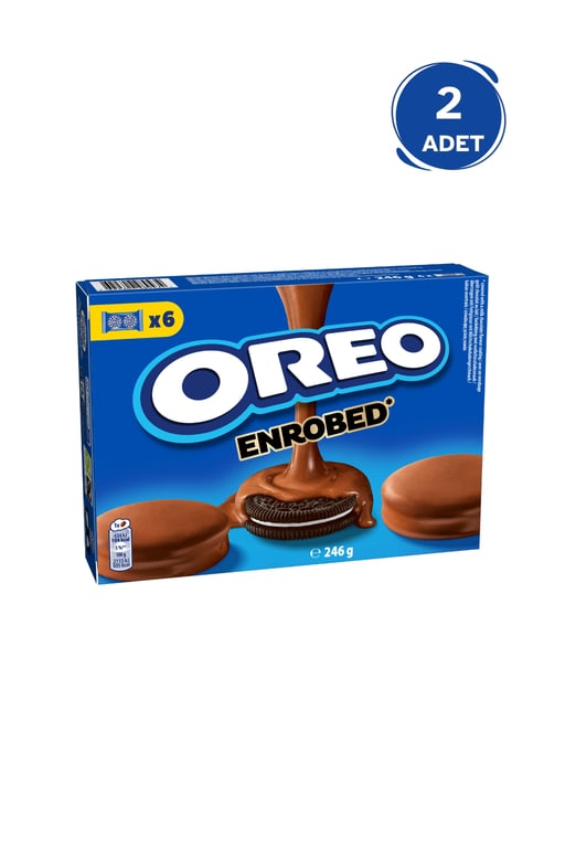 Oreo Sütlü Çikolata Kaplamalı Vanilyalı Bisküvi 246 gr - 2 Adet