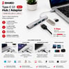 Enkado Ekd-tp50 ( Type-c 3.1 Giriş ) ( 4in1 ) Usb Çoğaltıcı ( 4 Anahtarlı Port & Hı-speed ) ( Usb 3.0 & Usb 2.0) Hub Adaptör