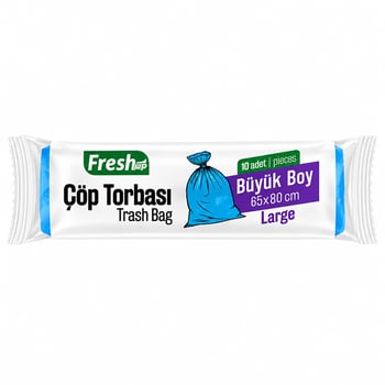 Fresh-up Çöp Torbası Büyük Boy Mavi 80 G 10 Adet