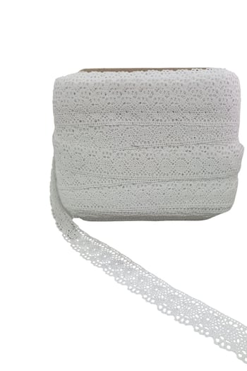 Kopanaki Dantel En 4 Cm Beyaz 10 Metre