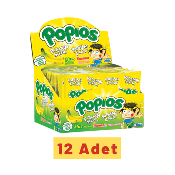 Hleks Patlayan Şeker Popios 4 Gr 40 Adet Muzlu 12 Paket (toplam 480 Adet)