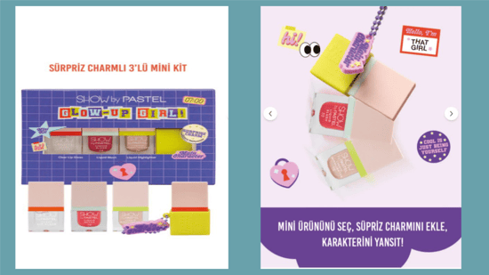 Pastel Mini Kit Glow-Up Gırls Maın Character