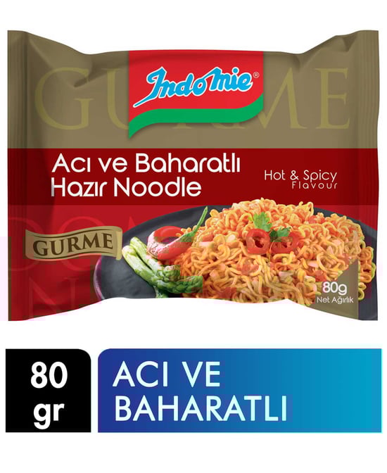 İndomie Gurme Acı ve Baharatlı Noodle 80 g