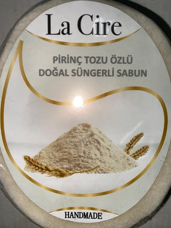 La Cire Pirinç Tozu Özlü Doğal Süngerli Sabun 135 Gr