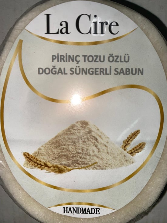 La Cire Pirinç Tozu Özlü Doğal Süngerli Sabun 135 Gr