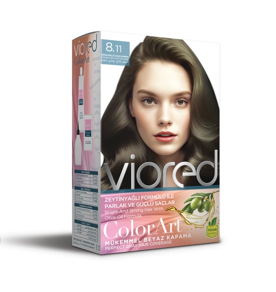 Viored Colorart Set Boya 8.11 Yoğun Küllü Açık Kumral
