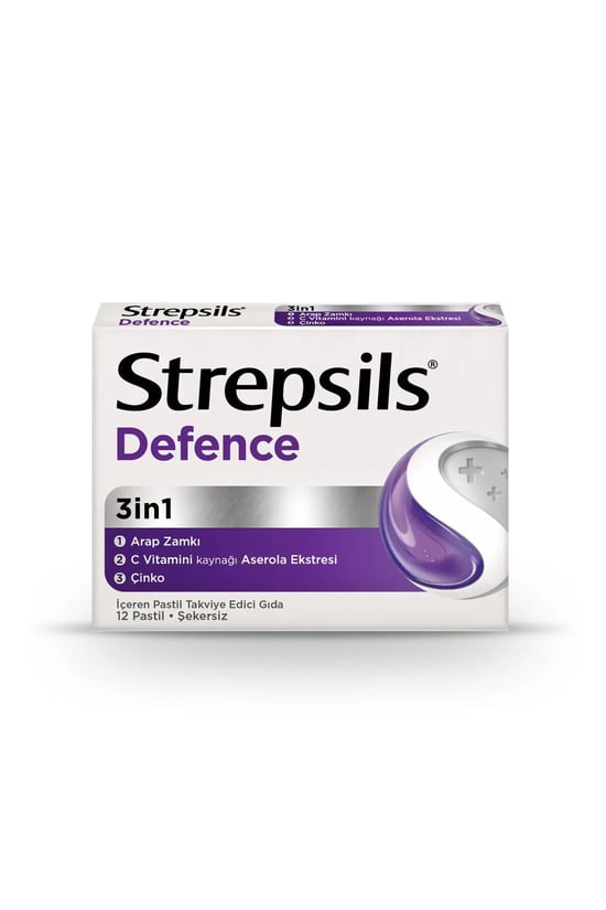 Strepsils Defence Takviye Edici Gıda 12 Pastil