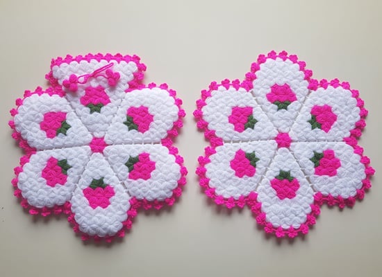 HERŞEY FIRSAT BANYO EL ÖRMESİ YÜN LİFİ 2'Lİ SET TAKIM - Pembe