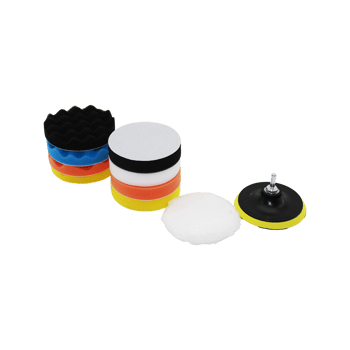 İnura Global Sgs-391 ( 115 Mm ) ( 11pcs ) Polisaj Sünger Seti ( 8 Ad. 115mm Sünger- 1 Polisaj Ped -1 M14 Adaptör - 1 Cırtlı Disk Taban)