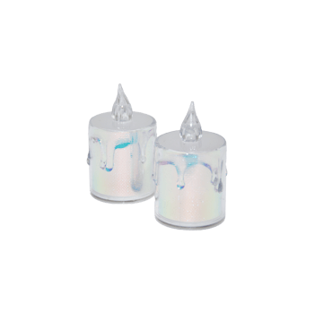 İnura Global Smokeless Candles Enf-510 (orta Boy= Çap:3.5cm & Y: 4.2cm) (damlalı Akan Mum Modeli) (pilli) Led Mum (mika Kristal Plastik)