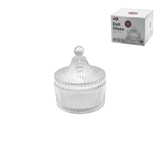 Deli Glassware Tg-1032-4 Büyük Cam Şekerlik