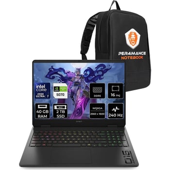 Hp Omen Slim 16 Core Ultra 7 255h Rtx 5070 8gb 40gb Ram 2tb Ssd 16" Qhd+ 240hz Freedos Cj8v8eapn324