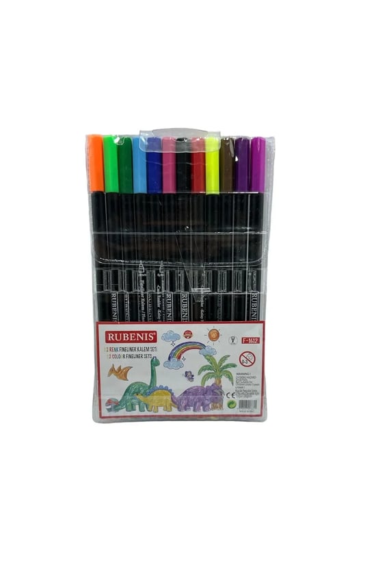 Rubeni̇s 0.4mm 12 Renk Fi̇neli̇ner Kalem