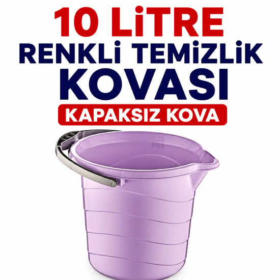 Çankaya 1 No Temizlik Kovası 10 Litre Renkli-gagalı Temizlik Kovası-kapaksız