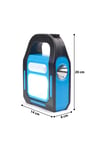 HB-9707A-1 3 Kademeli USB Çıkışlı Şarjlı Mavi Solar Lamba