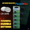 Poundmax Lityum Cr2016 Düğme Hücreli Pil, 3 V | 1 X Blister 5 Adet