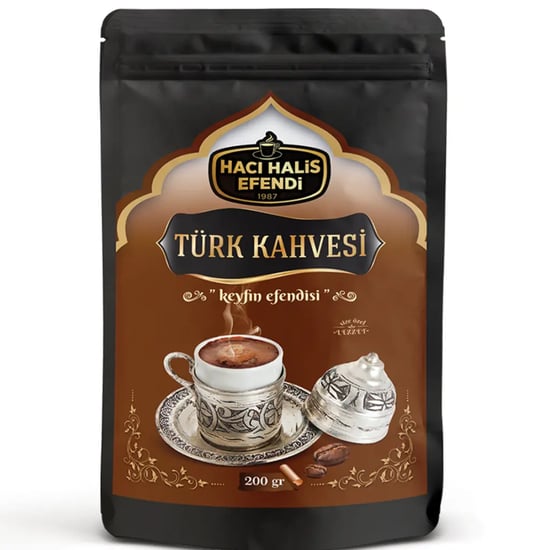 Hacı Halis Efendi Klasik Türk Kahvesi 200 Gr Orta Kavrulmuş Geleneksel Lezzet Doypack