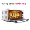 4262 Beyaz 42 Lt Turbo Fan Piliç Çevirme Mini/midi Fırın - 6 Fonksiyon,yoğurt Yapma, Buz Çözme & İç Aydınlatma